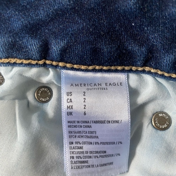 American Eagle Outfitters Women's Blue Denim Shorts - Picture 6 of 10